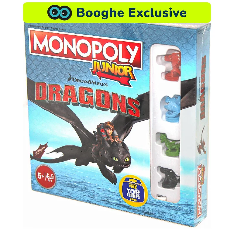 Monopoly Junior Board Game Dragons Edition