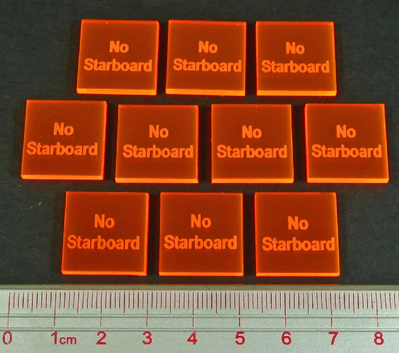 LITKO No Starboard Tokens, Fluorescent Orange (10)