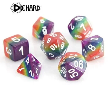 Poly RPG Dice Set - Rainbow (7)