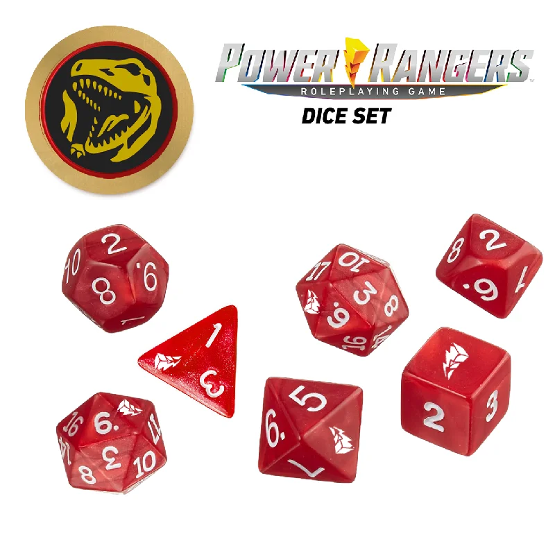 Power Rangers: Roleplaying Game  Dice Set - Red