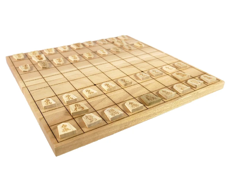 Shogi Folding Board with Engraved Tiles