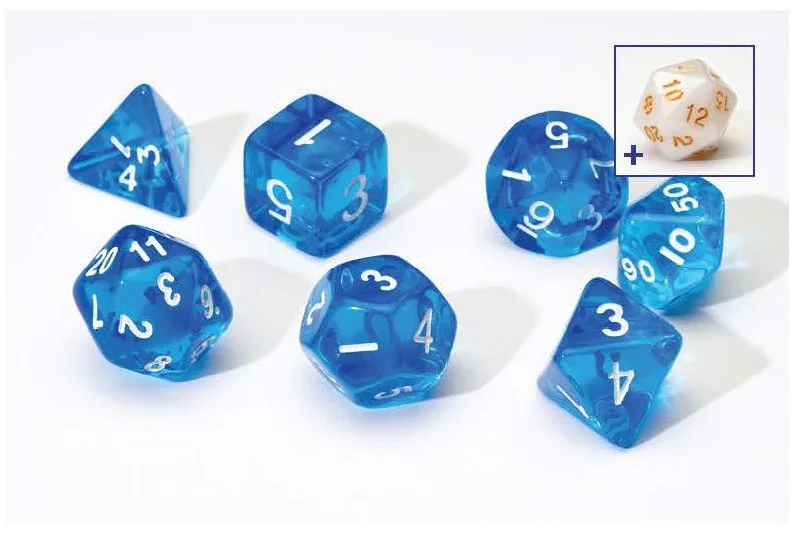 Sirius Dice Set - Translucent Blue