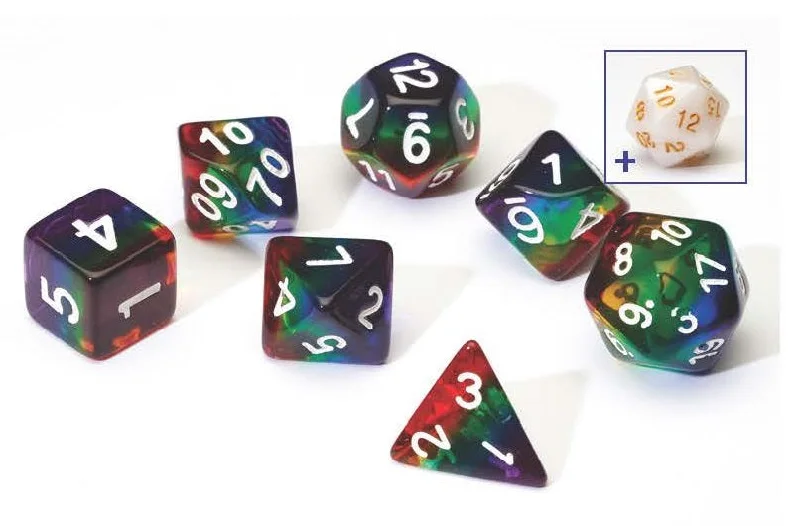 Sirius Dice Set - Translucent Rainbow