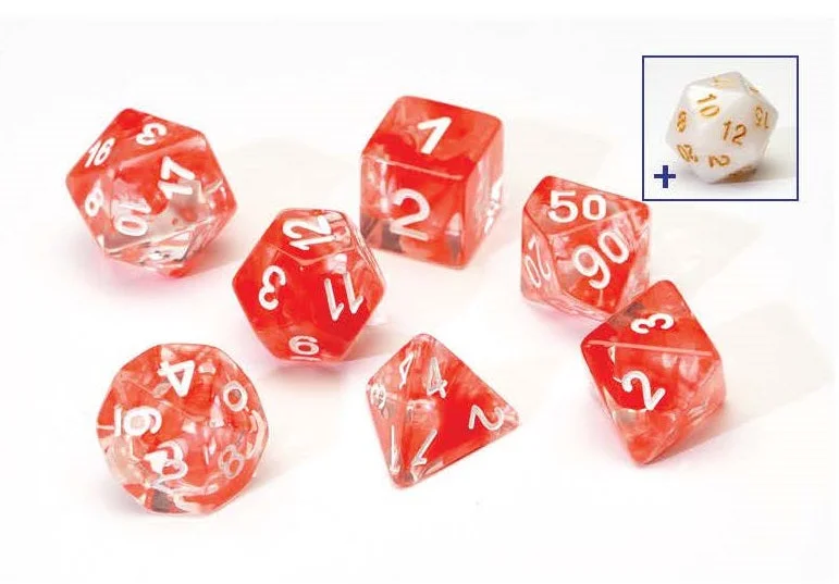 Sirius Dice Set - Transparent Red Cloud