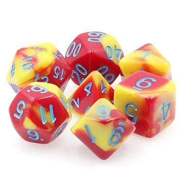 TMG RPG Dice Set - Fusion Red/Yellow Honour Guard