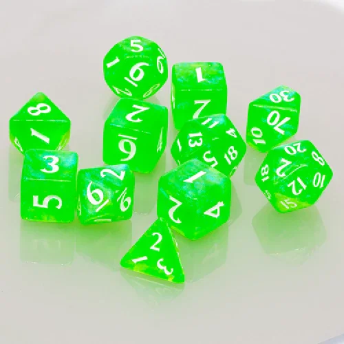 Ultra PRO Eclipse RPG Polyhedral Dice Set - Lime Green [11ct]