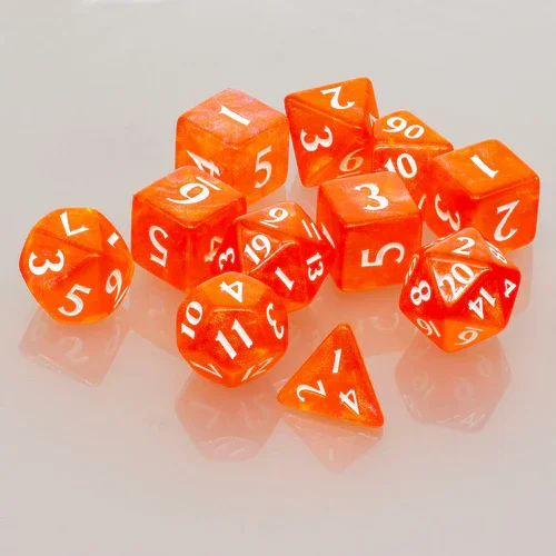 Ultra PRO Eclipse RPG Polyhedral Dice Set - Pumpkin Orange [11ct]