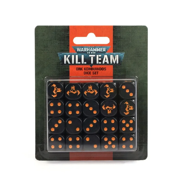 Warhammer 40,000: Kill Team - Ork Kommandos Dice Set [20ct] *OUT OF PRINT*