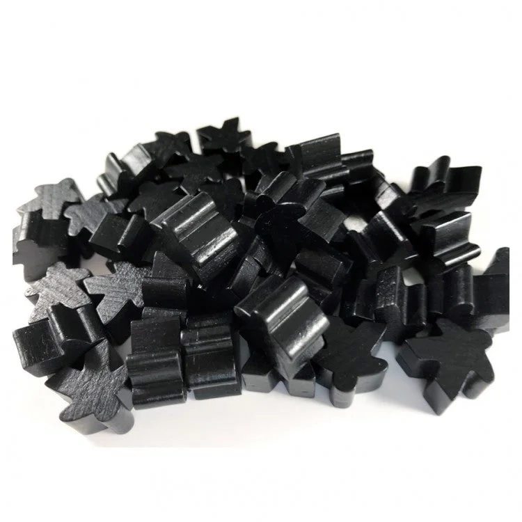 Apostrophe Games - Wooden - Meeples (Black)