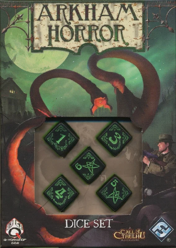 Arkham Horror: Dice Set (Green Edition)