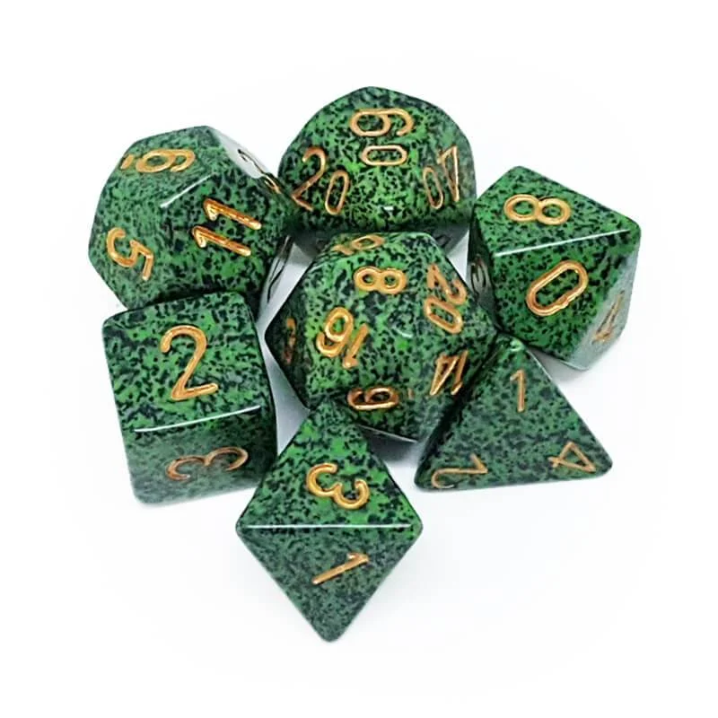 Chessex 25335 Speckled Golden Recon RPG Polyhedral Dice Set [7ct]