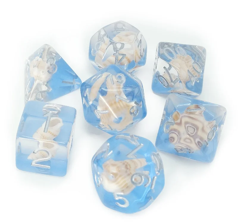 FanRoll MET 603 Sea Conch RPG Polyhedral Dice Set [7ct]