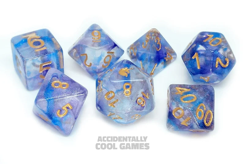 FanRoll MET 703 Unicorn: Midnight Fantasy RPG Polyhedral Dice Set [7ct]