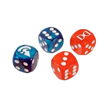 Ogre Dice Set - Red/Blue