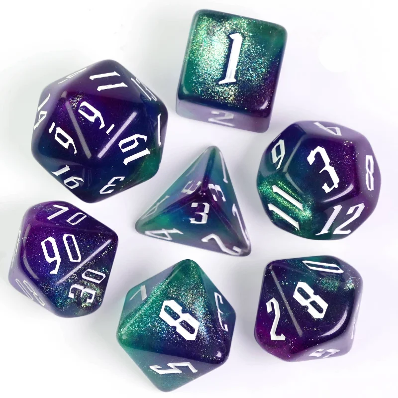 Glitter Polyhedral Dice Set