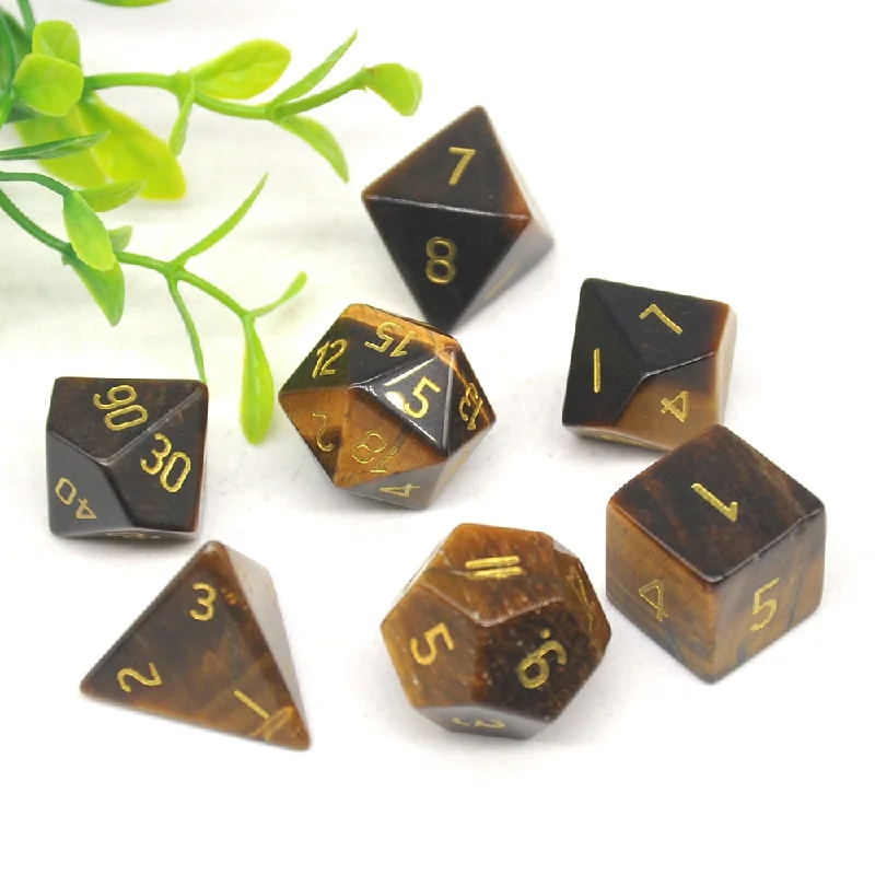 Hand Carved Natural Stone Dice Set